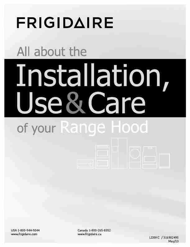 Frigidaire Ventilation Hood LI30KC-page_pdf